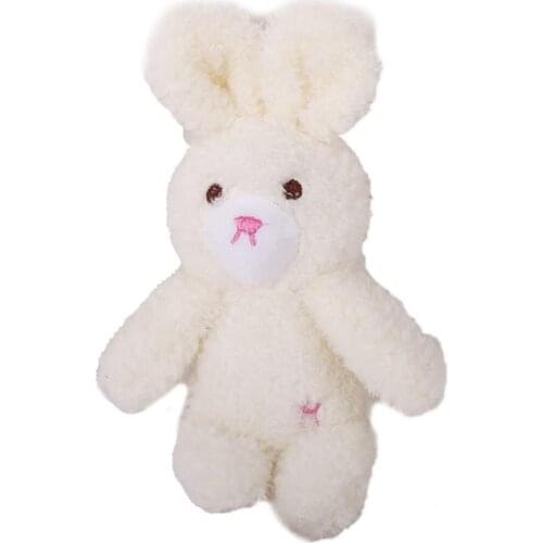 Small Size Adorable Mini Rabbit Plush Stuffed Keychain Exquisite Workmanship Plush Keychain Decorative for Decoration