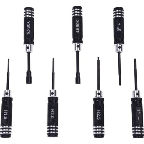 Set of 7 Hex Screwdriver Tool Kit for RC Car Helicopter Plane