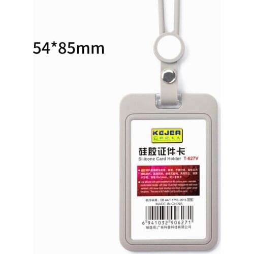 Silica gel ID card holder lanyard Badges set Credential holder Name tag Stationery organizer photocard holder lanyards Cards