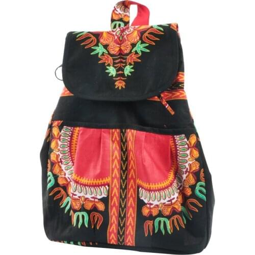 2020 African New Fashion Hot Women Handmade Bag Canvas National Trend Embroidery Ethnic Backpack Travel Bags Schoolbags WYB31
