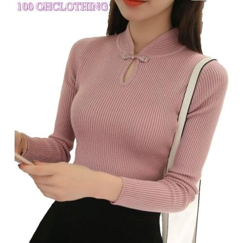 Hot 2019 Winter New Fashion Thickened half turtleneck sweater short female thread tight turtleneck all-match solid new shirt
