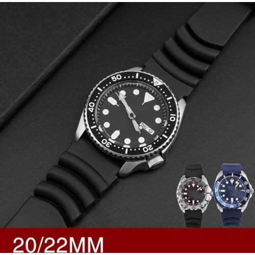 Rubber Watch Strap for Seiko Sport Belt Diving Waterproof Watchband Scuba for Casio Men Women Wristband Correa 20mm 22mm 24mm