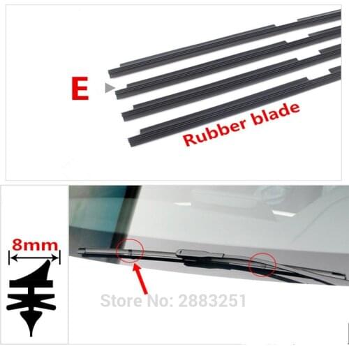 Windshield Wiper Blade Insertion rubber strip (Refill) For volkswagen scirocco sharan Touran tiguan magotan Car Wiper