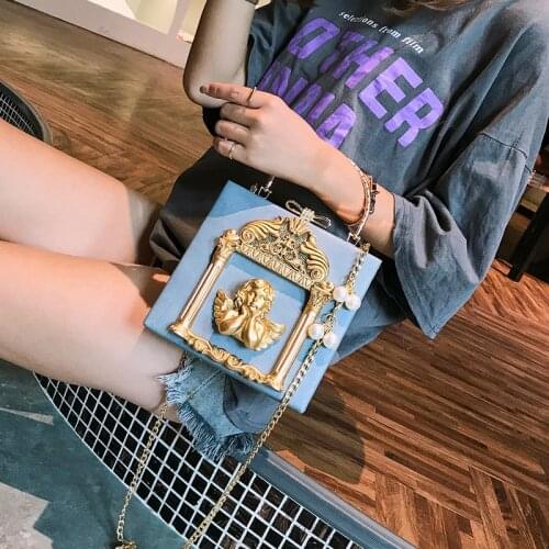 Pink/White Luxury Princess Box Bags Designer Brand Palace Style Crossbody Bags Creative 3D Sculpture Womens Handbags