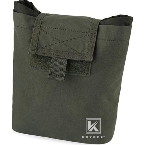 KRYDEX RANGER GREEN MOLLE Folding Dump Pouch Tactical Mag. Recover Pouch Roll-up Compact Multi Purpose Accessories Utility Bag
