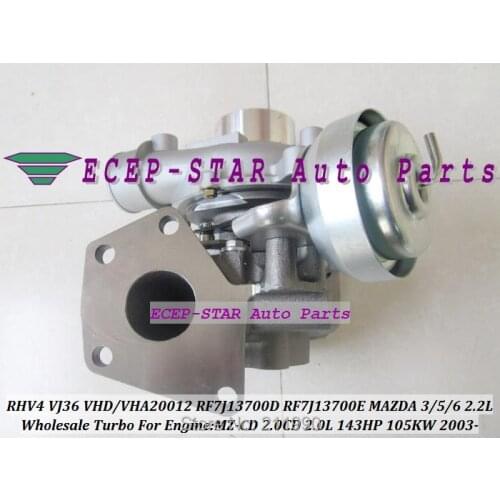 Turbo RHV4 VJ36 VHD20012 VHA20012 RF7J13700D RF7J13700E Turbocharger For Mazda 3 For Mazda 5 For Mazda 6 2003- MZ-CD 2.0L CD