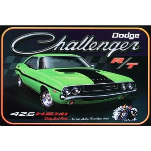Challenger Car Pub Home Vintage Retro Poster Cafe Art Metal Tin Sign