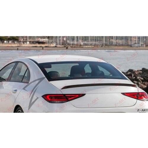 Z-ART for W257 CLS Carbon fiber rear spoiler for CLS carbon fiber rear boot spoiler for new CLS crabon rear wing