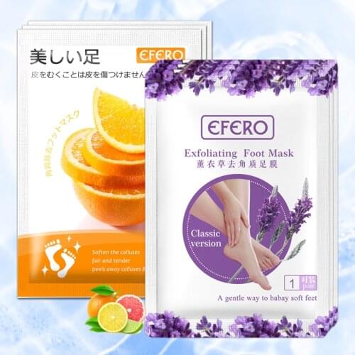 2Pair Exfoliating Foot Peel Mask for Legs Peeling Calluses Dead Skin Foot Mask Pedicure Socks Whitening Foot Patch Feet Care