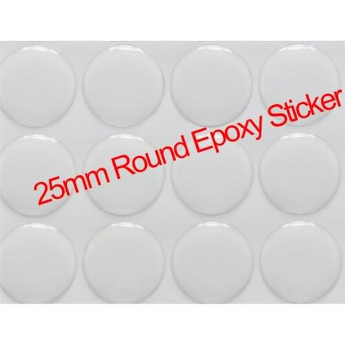 25MM Clear Epoxy Stickers Round Dome 3D Crystal Domes Resin Self Adhesive Patch For Bottle Caps DIY Crafting 500/1000PCS