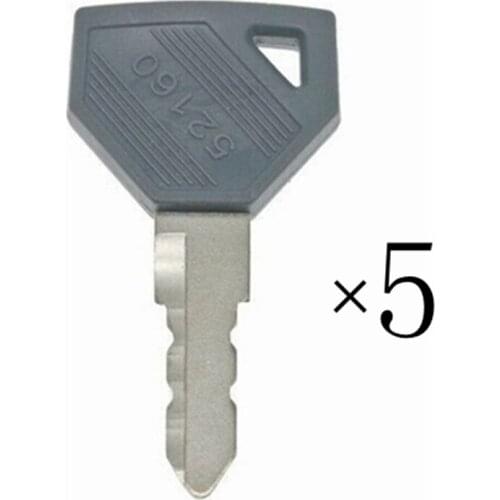 5pc For Yanmar For JOHN DEERE JD Tractor Ignition Keys 198360-52160