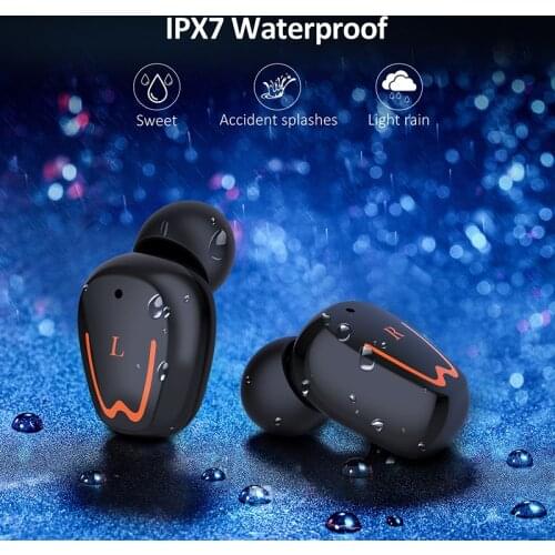 New Bluetooth Music Ecouteur Wireless Headset IPX7 Waterproof Sport Earbuds HD Call With Microphone Headphone