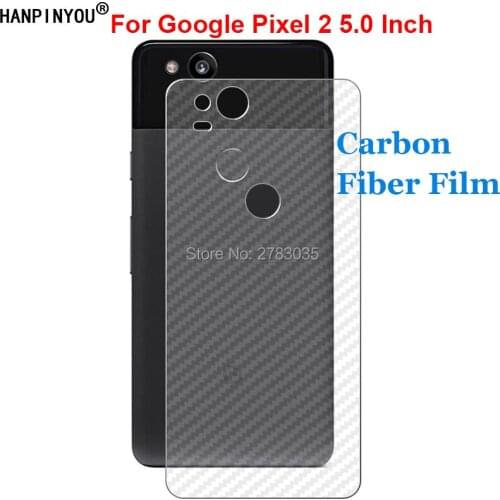 For Google Pixel 2 Pixel2 5.0" 3D Anti-fingerprint Transparent Carbon Fiber Back Skin Film Screen Protector (Not Tempered Glass)