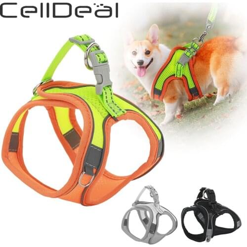 Breathable Air Mesh Dog Harness Adjustable No Pull Puppy Vest, Soft Pet Chest Strap for Small Medium Large Dogs and Cats