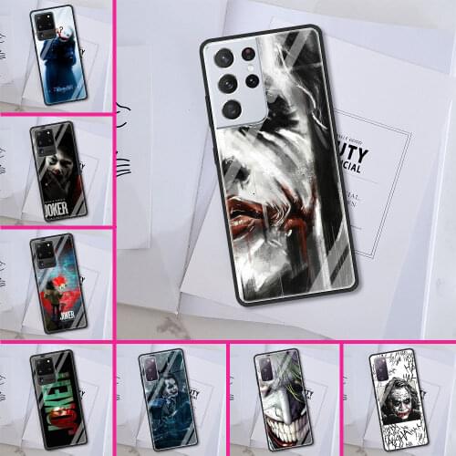 The Joker Joaquin Glass Cover for Samsung Galaxy S20 FE S21 S20 Ultra S10 Lite S10E S9 S8 Plus Luxury Soft Edge Case Shell