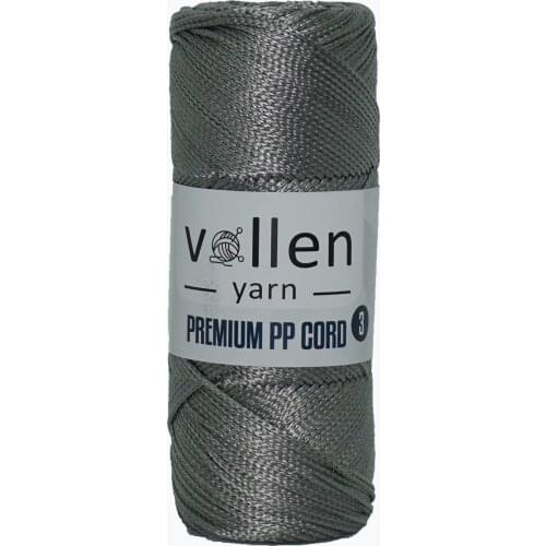 Premium Polyester Macrame Hobby İpi 100 g 150 Meters 3mm 100-149gr Gray 150-199m