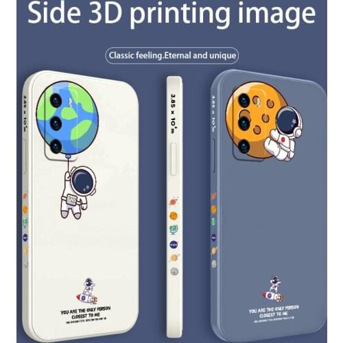 Interesting Astronaut Pattern Phone Case For Huawei P40 P40Lite P30 P20 Mate 40 40Pro 30 20 Pro Lite P Smart 2021 Y7a Cover