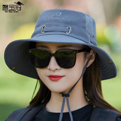 Summer new mesh breathable fishermans hat mens outdoor fishing mountaineering sunshade hat womens sunscreen leisure hat