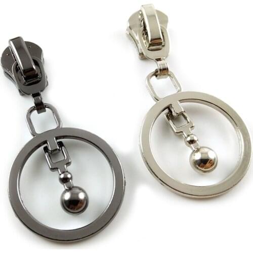20pcs/lot, Top Sale Exquisite Bead Pendant 5# & 8# Metal Zipper Sliders
