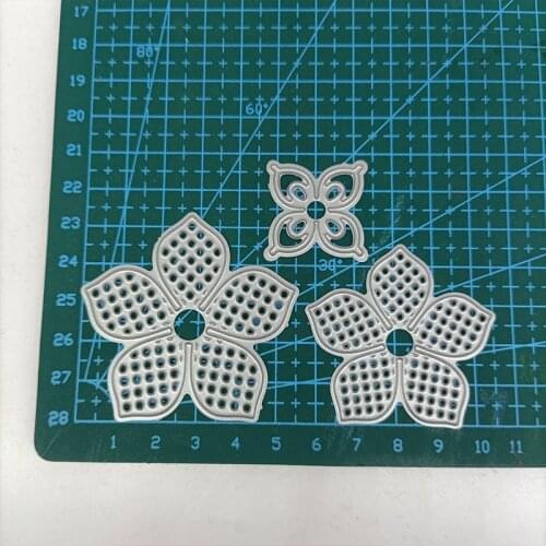 Metal Cutting Dies Dot 3D Flower Frame DIY Stencils Scrapbooking Photo Album Embossing Paper Card Making Decor 2021 Punch