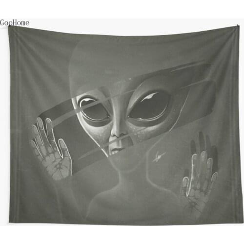 Alien Wall Tapestry Cover Beach Towel Throw Blanket Picnic Yoga Mat Home Decoration