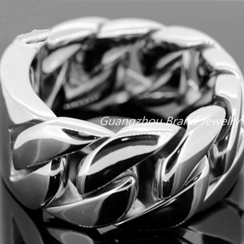 9"*31mm 324g Newest Huge Heavy Jewelry 316L Stainless Steel Silver Color Cuban Curb Chain Mens Boys Bracelet Bangle Top Design