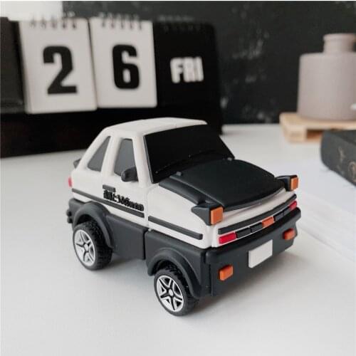 NEW 3D Initial D Tofu Race AE68 Car Cases for Airpods 1 2 Pro Silicone Earphone Charging box Cover for Apple Airpods 2 Headphone
