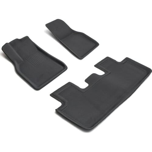 3 pcs/Set Tesla Model Y Floor Mats For Tesla Model Y 2021 XPE New Design Style Non-slip All-Weather Floor Mats