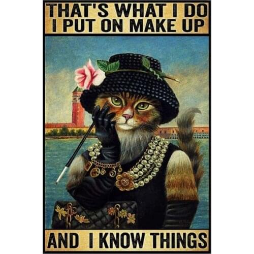 Cat Biscuits Retro Style, Aluminum Sign Wall Art Decor Metal Sign Decoration Sign