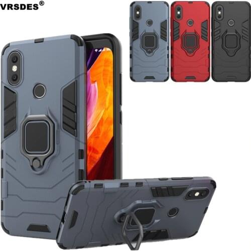 Shockproof Armor Ring Case For Xiaomi Mi 8 SE 6X A2 5X A1 Mi Max 3 For Xiaomi Redmi 6 Pro Note 5 Magnetic Phone Finger Holder