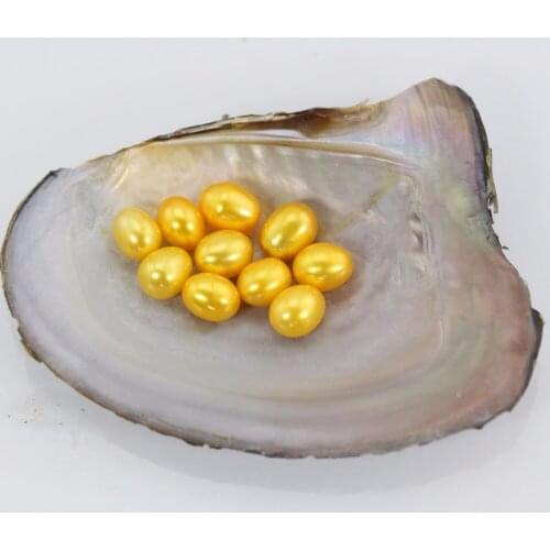 Rice Yellow Pearl New 6-7mm 20 Available Colors Natural pearl Gift DIY Jewelry Decorations Wholesale Free shipping LO008