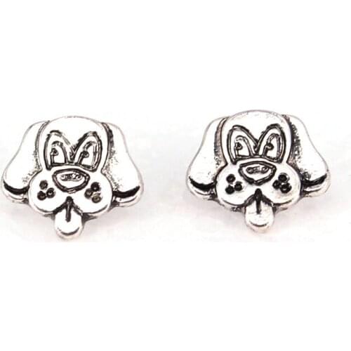 Hzew Pugs dog Stud Earrings dog earring gift