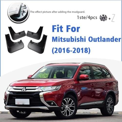 Mudguard For Mitsubishi Outlander 2016-2018 Front Rear 4pcs Mudflaps Mudguards Car Accessories Auto Styline Splash Guard Fender