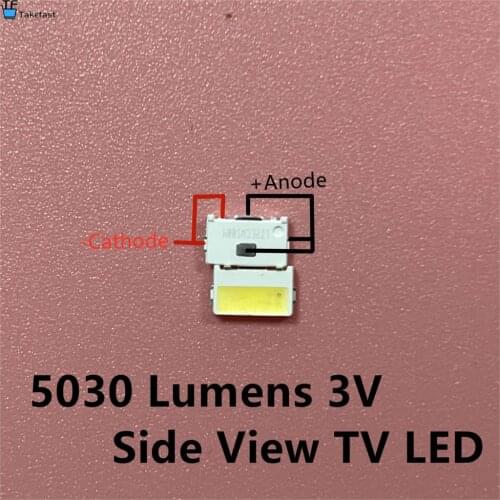 100PCS LED Backlight Edge LED Series 3V 5030 SVTE5030P-GW Cool white TV Application