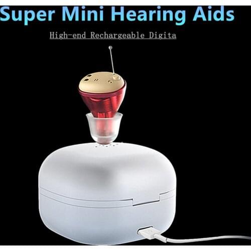 High-end Digital Hearing aid Mini 4 Channel Rechargeable Automatic Switch Multi-program Intelligent Deaf Invisible Hearing Aids