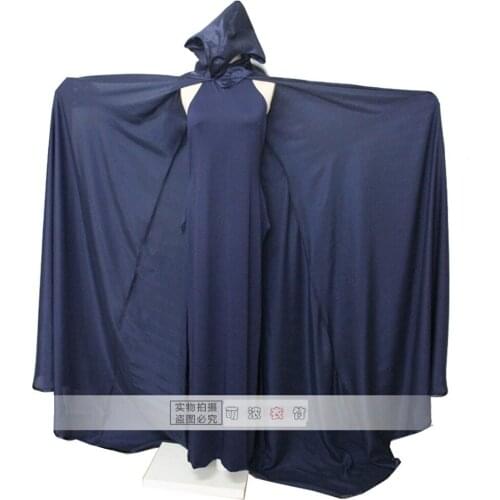 2018 High Quality Anime DC Comics Super Hero Raven Costume Dress with cloak Halloween Cosplay Costume For Adult Women