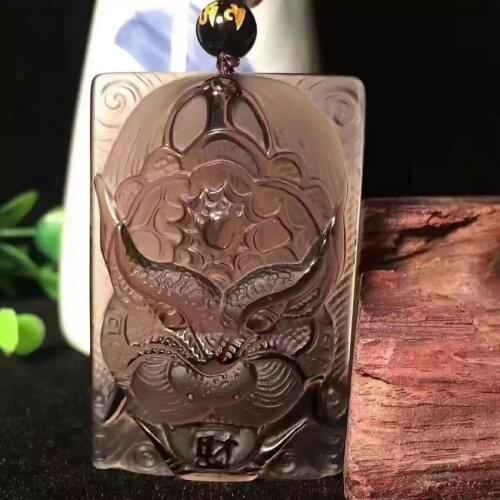 High Quality Obsidian Lucky Amulet Pi Xiu Beast Pendant Mala Bead Hanging Bring Fortune Necklace