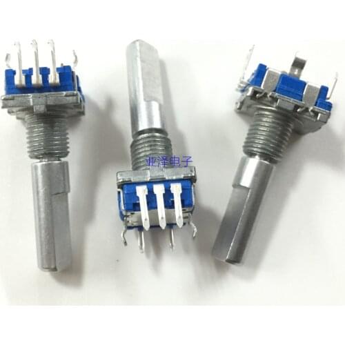 Encoder switch EC11 Digital pulse potentiometer 20 Number of positioning 20 Pulse handle length 25MM free shippping