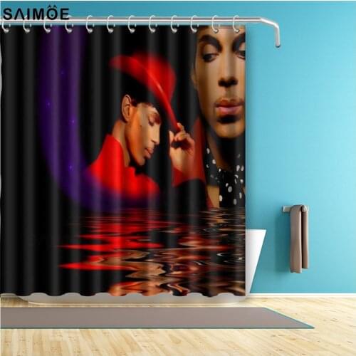 Fashion Prince Bathroom Curtain Music Singer Waterproof Polyester Fabric Bath Shower Curtain Home Decor Shower Accessories