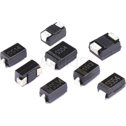 100pcs SMA Rectifier diode 1N5819 SS14 1N5822 SS34 SR160 SS16 1N5817 SS12 SR1100 SS110 SR360 SS36 SR240 SS24 SR2100 SS210 SS310