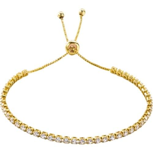 316L Stainless Steel Simple Fashion Trend Inlaid Crystal Personality Simple Claw Zircon Titanium Steel Bracelet No Fade