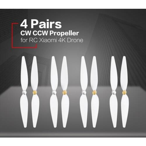 4 Pairs 10inch Propeller for RC Xiaomi 4K Drone White Pervane Drone Blade Propeller For Xiaomi mi Drone 4k Propeller Accessories