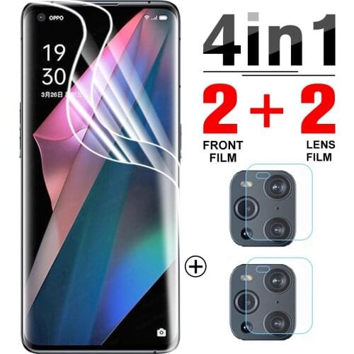 4-in-1 Hydrogel Film for Oppo Find X3 Pro Screen Protector Protective film For Oppo Find X3 Neo Lite Light safety not glass