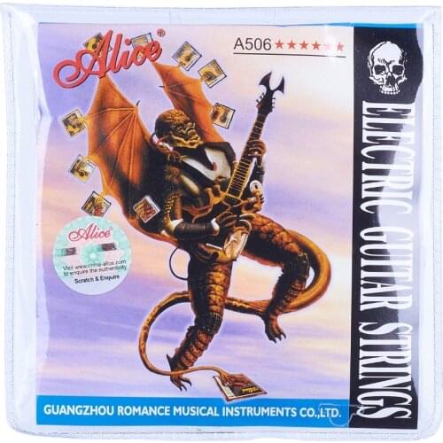 Alice 6-string Electric Guitar Strings Accessories Musical Instruments Coated Steel Core Nickel Alloy Wound A506XL A506SL A506L
