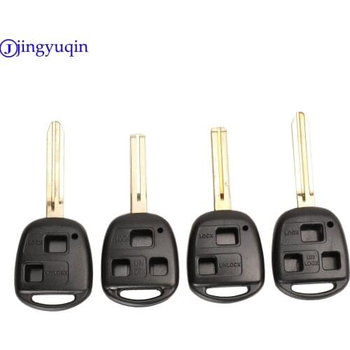 Jingyuqin 10p Remote Key Case Cover Shell For Lexus RX300 ES300 LS400 GX460 For Toyota Corolla Land Cruiser YARIS CAMRY RAV4