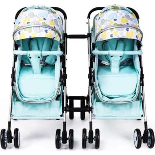 Zq Twin Stroller Baby Can Sit and Lie Children Split Folding One-Click Car Collection