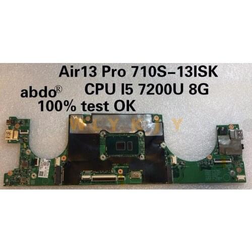For Lenovo IdeaPad Air13 Pro 710S-13ISK laptop motherboard CPU I5 7200U 8G 448.07D05.0011 100% Test OK