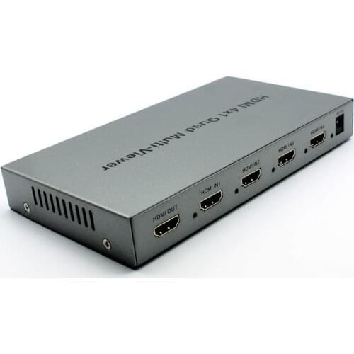 HDMI 4x1 Quad Multi-viewer Switcher PIP Support Seamless Switch HD Video Splitter Compliant Divider Video Converter