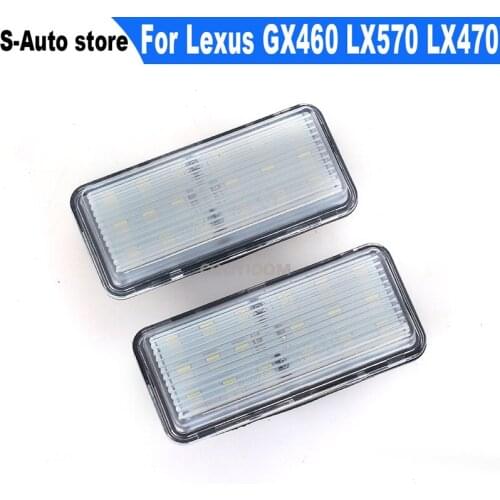 Car LED Trunk License Plate Light Kits Accessories For Lexus GX460 LX570 LX470 Toyota land cruiser 200 FJ100 prado 120