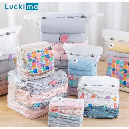 Creative Vacuum Storage Bag for Clothes Quilt Blanket Pillow Space Saver Home Travel Organizer Seal Compressed Bags New Arrival